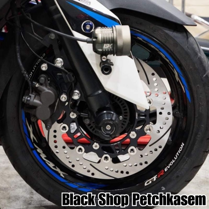 จานเบรกหน้า ขนาด 300 mm หนา 4.5 mm หมุดสแตนเลส / สำหรับรถ : MT03 / MT07 / MT09 / R3 / Xmax-300 [GTRS