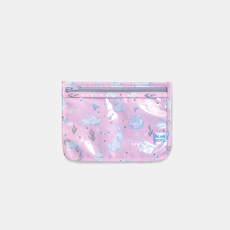 Alan Hops กระเป๋าใสเอนกประสงค์ รุ่น Daily Buddy ลาย Rene Rabbit (Pink)