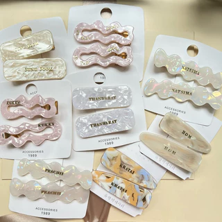 🍒พร้อมส่ง!! กิ๊บคู่ติดชื่อ ฟรี!! กิ๊บสลักชื่อ(ตกแต่งฟรีเฉพาะที่แจ้งนะคะ) กิ๊บคู่ มีหลายทรงนะคะ ติดชื่อให้ฟรีค่ะ
