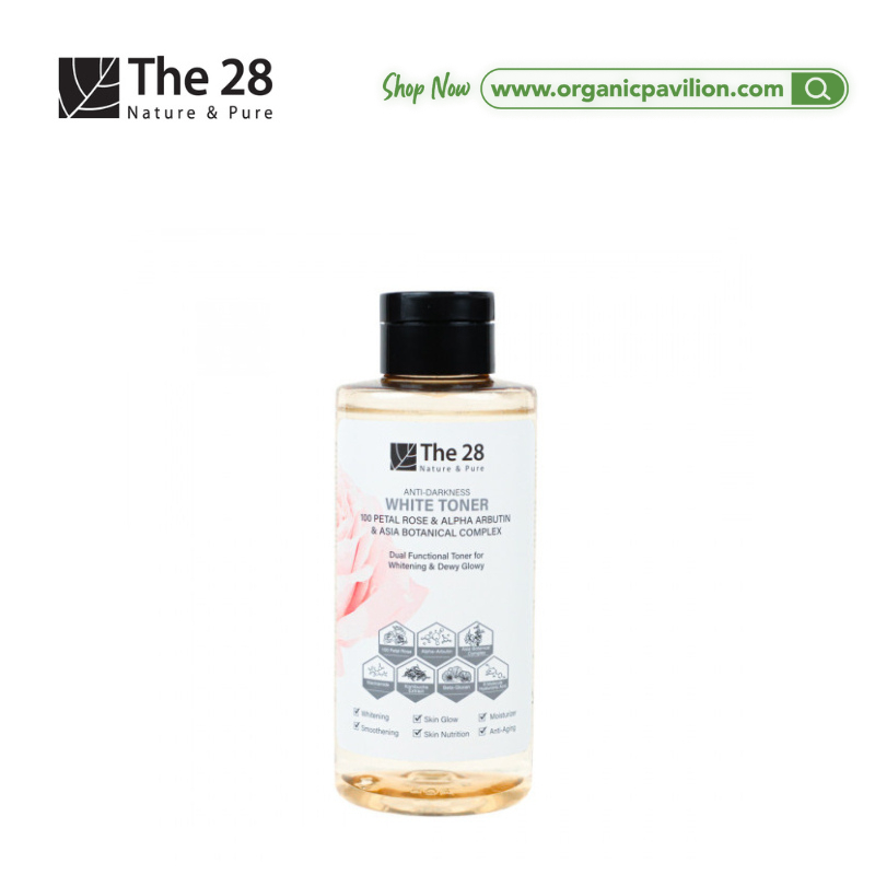 The 28 โทนเนอร์สำหรับบำรุงผิว สูตรกุหลาบ Anti-Darkness White Toner (320ml) โทนเนอร์สำหรับบำรุงผิว เผ
