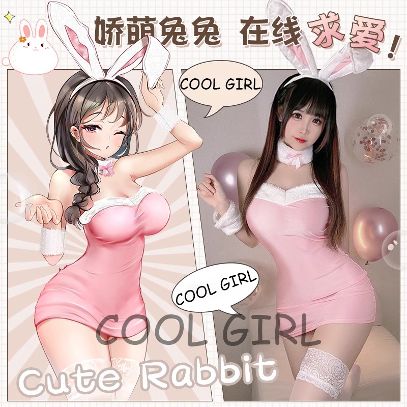girl ชุดนอนเซ็กซี่ ชุดบันนี่ เซ็กซี่ น่ารัก มีหางเป็นกระต่าย