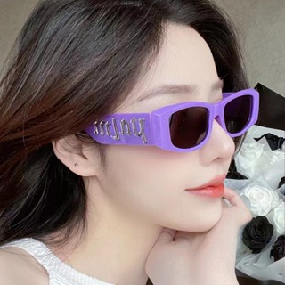 แว่นตา แว่นกันแดดทรงสี่เหลี่ยมสไตล์ฮิปฮอปสาวสุดฮอต กันแสงสีส…