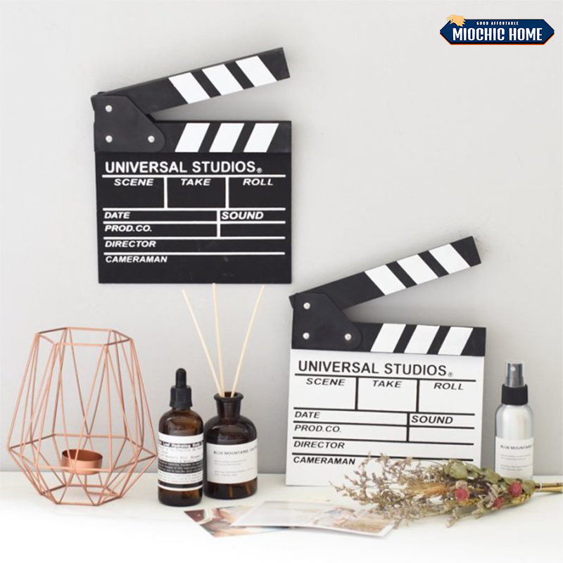 สเลท clapper board สเลทคัทฉาก สเลทคัดฉาก พรอพถ่ายรูป 20x20cm