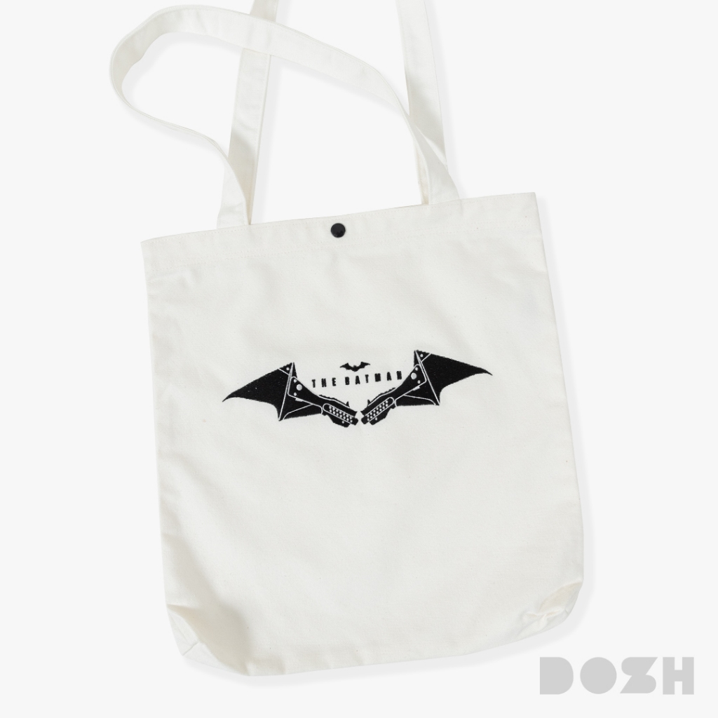 DOSH SHOPPING BAG BATMAN กระเป๋าผ้าแคนวาส 9FBBA5000-WH