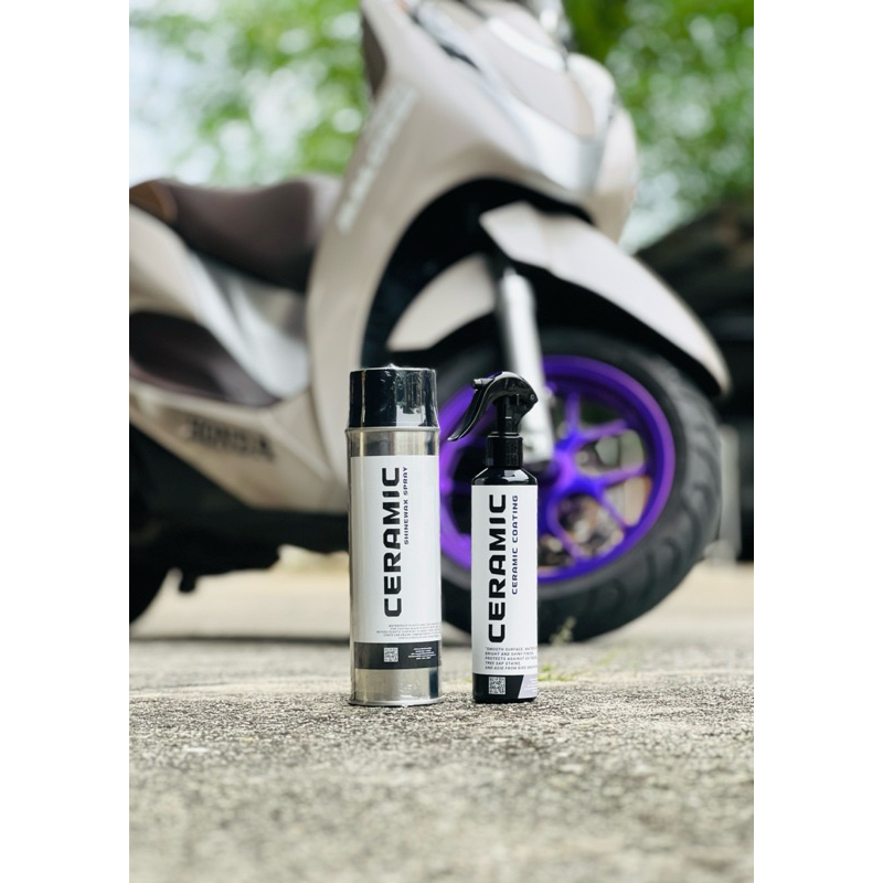 BALLMOTOR สเปรย์แว็กเคลือบสีรถ สูตรคุณภาพสูง แบรนด์CERAMIC