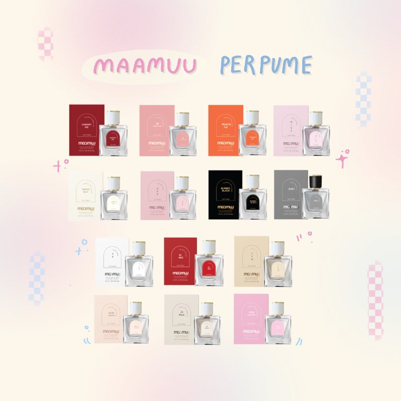 {รุ่นขวดเหลี่ยม} น้ำหอมมามู (MAAMUU PERFUME) 30ml