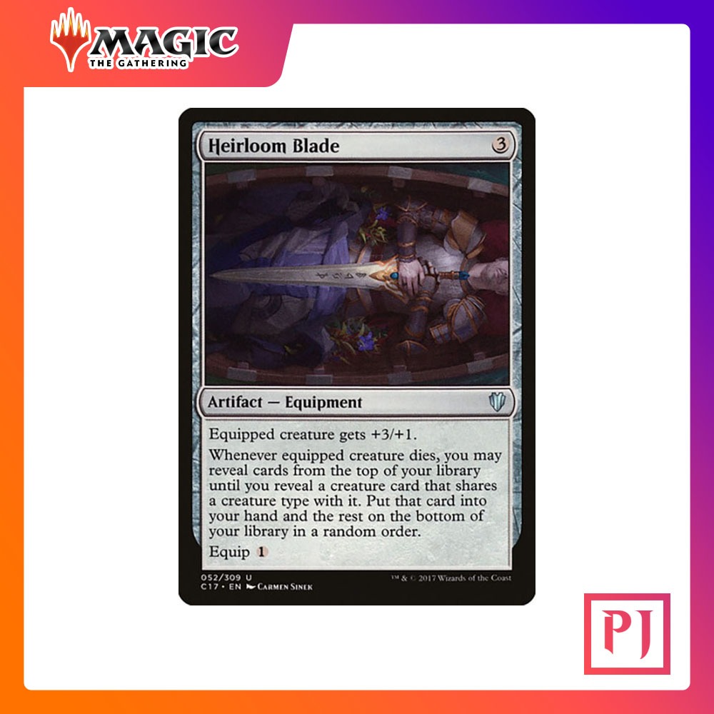 [MTG] Heirloom Blade [C17] [ARTIFACT] [UNCOM] [NORMAL] [ENG] (การ์ดเมจิค / Magic the Gathering)