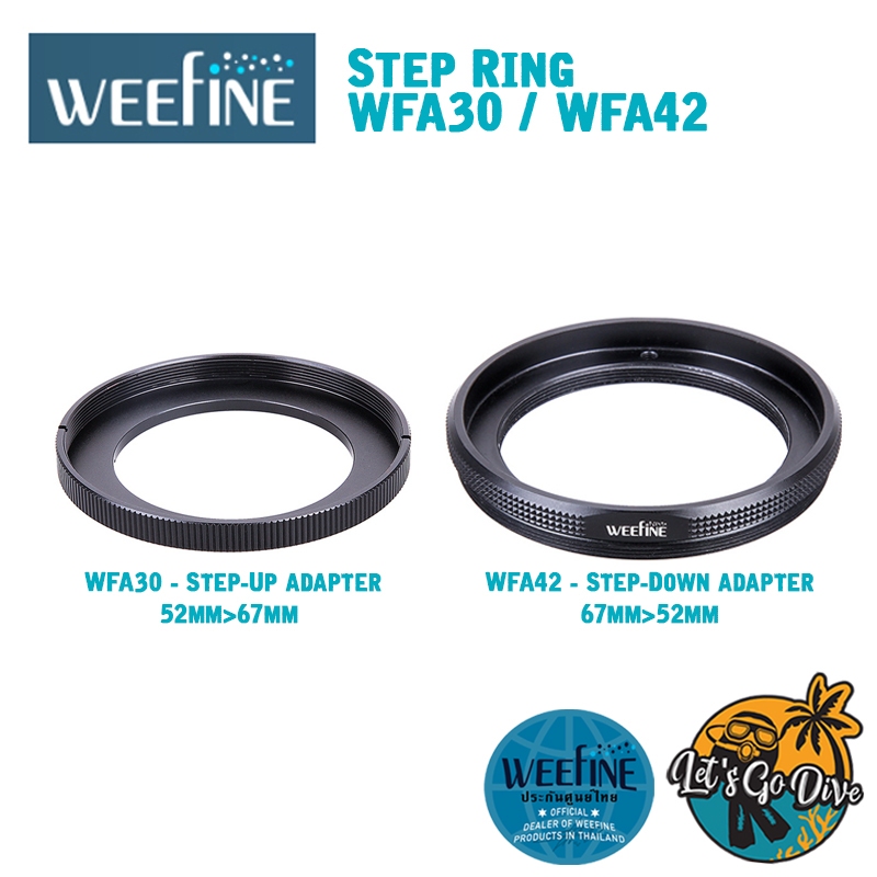 Weefine Lens adaptor - Step Ring - Step-Up / Step-Down
