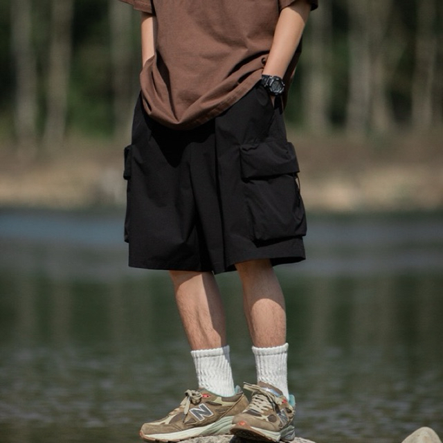 กางเกงขาสั้นผู้ชาย nylon cargo shorts