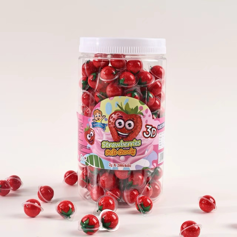 (200 ลูก) เยลลี่มินิ 3D จิ๋ว เยลลี่ลูกตา เนื้อหนึบหนับ (1 ชิ้น/2 กรัม) ชิ้นเล็กมินิ อร่อย สอดไส้ผลไม้ 6 รสชาติ - รูปที่ 5