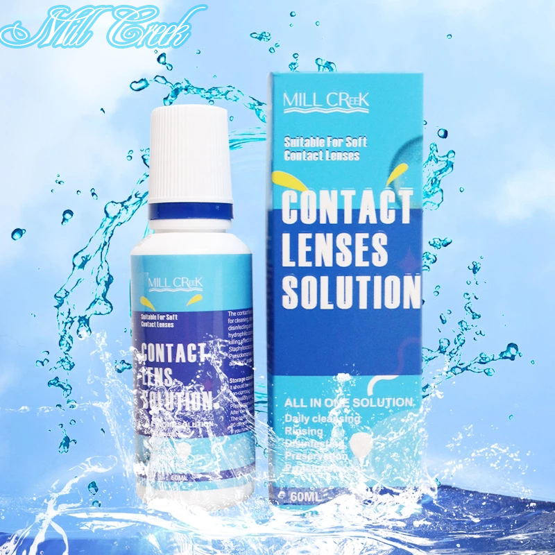 MILL CREEK Lens Solutions น้ํายาล้างคอนแทคเลนส์ ขนาด 💦60 ml น้ำยาล้างคอนแทคเลนส์ น้ำยาล้างแช่คอนแทคเ