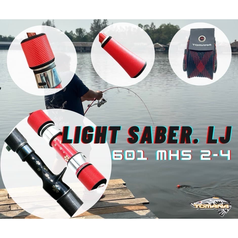 คันตกปลา คันจิ๊ก ยี่ห้อTOMANA รุ่นSABER LJ คันสปินนิ่งและเบท