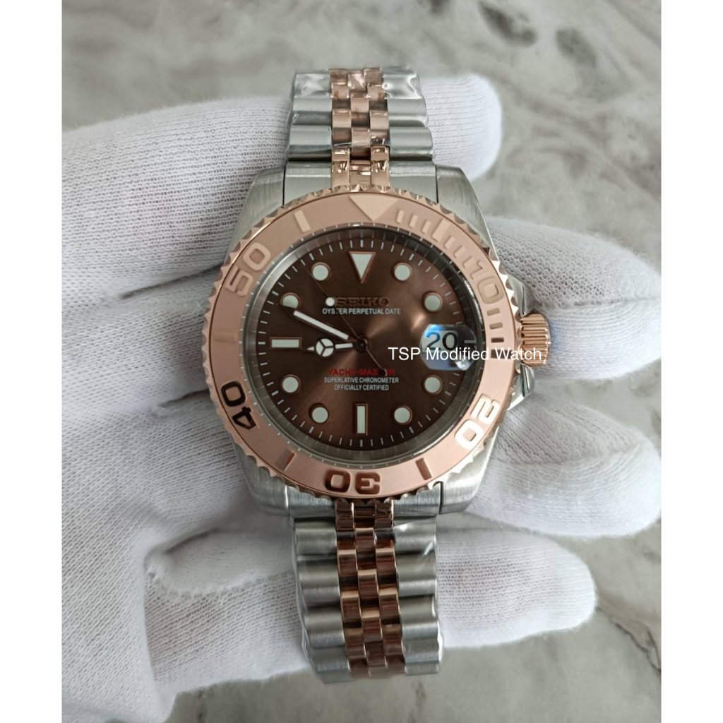 Seiko Mod YachtMaster RoseGold