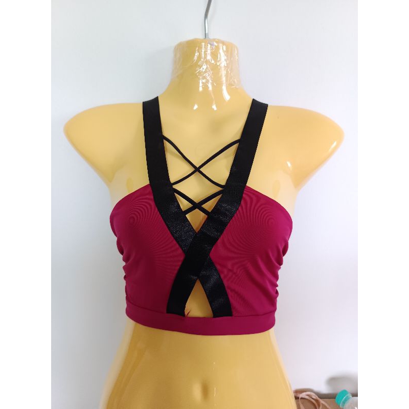 เสื้อครอปสายไขว้ไซต์m i18