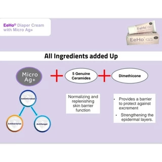 EeHo Diaper cream เอโฮ ไดอะเปอร์ ครีม ทาผื่นผ้าอ้อม 40g exp.7/28