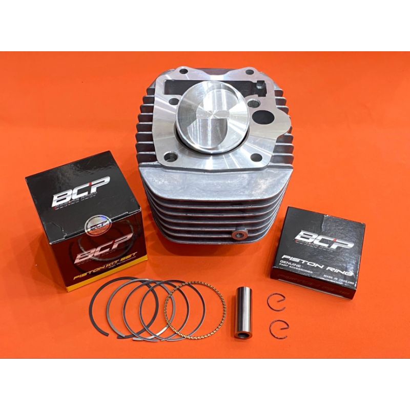 เสื้อสูบ W125&ปลาวาฬ พร้อมลูก BCPหัวนูน 2วาล์วเฉียงสลัก13-16ขนาด54-67 มิล