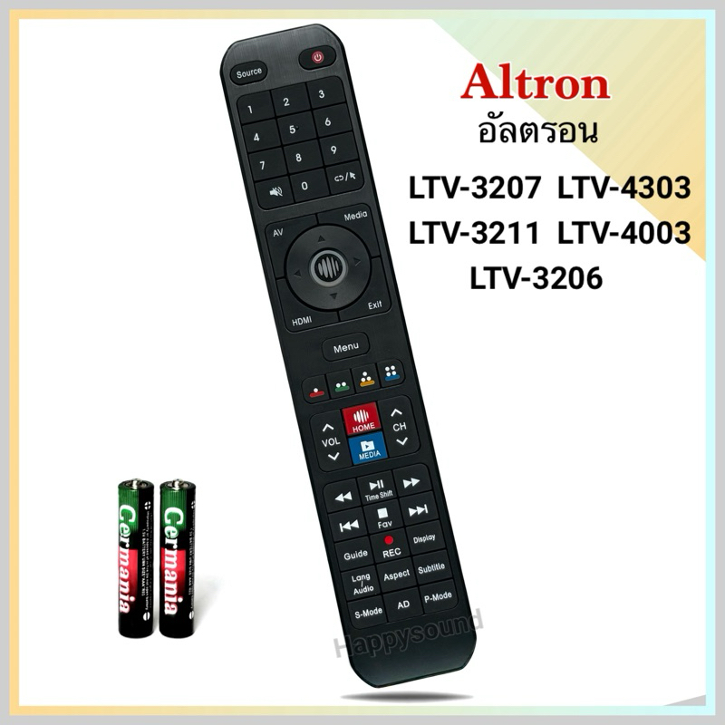 รีโมททีวี LCD/LED Smart TV ยี่ห้อ Altron รุ่น LTV-3206 ,LTV-3207, LTV-3211,  LTV-4003 , LTV-4303