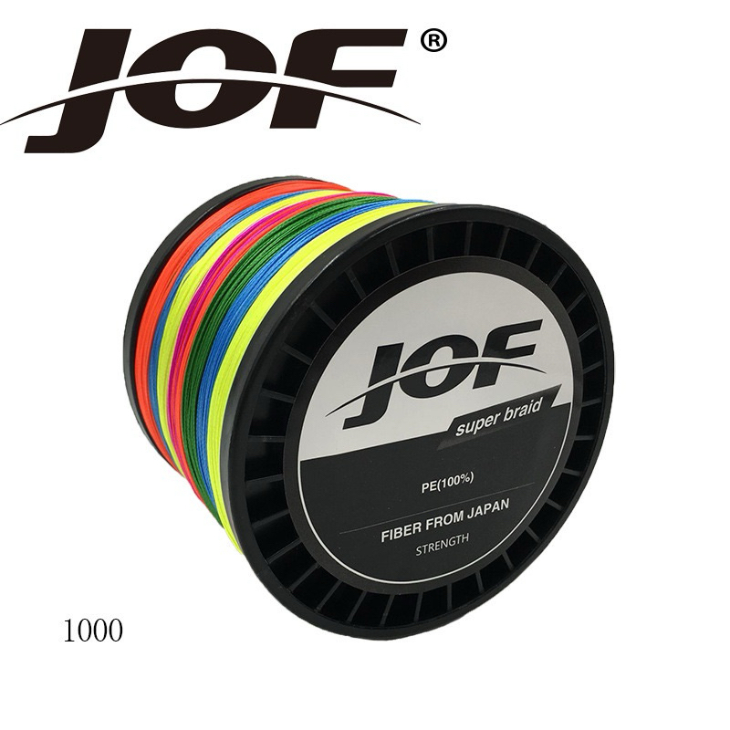 สายPe ถัก8 ยาว1000เมตร ของJof แท้ 100% เกรดA