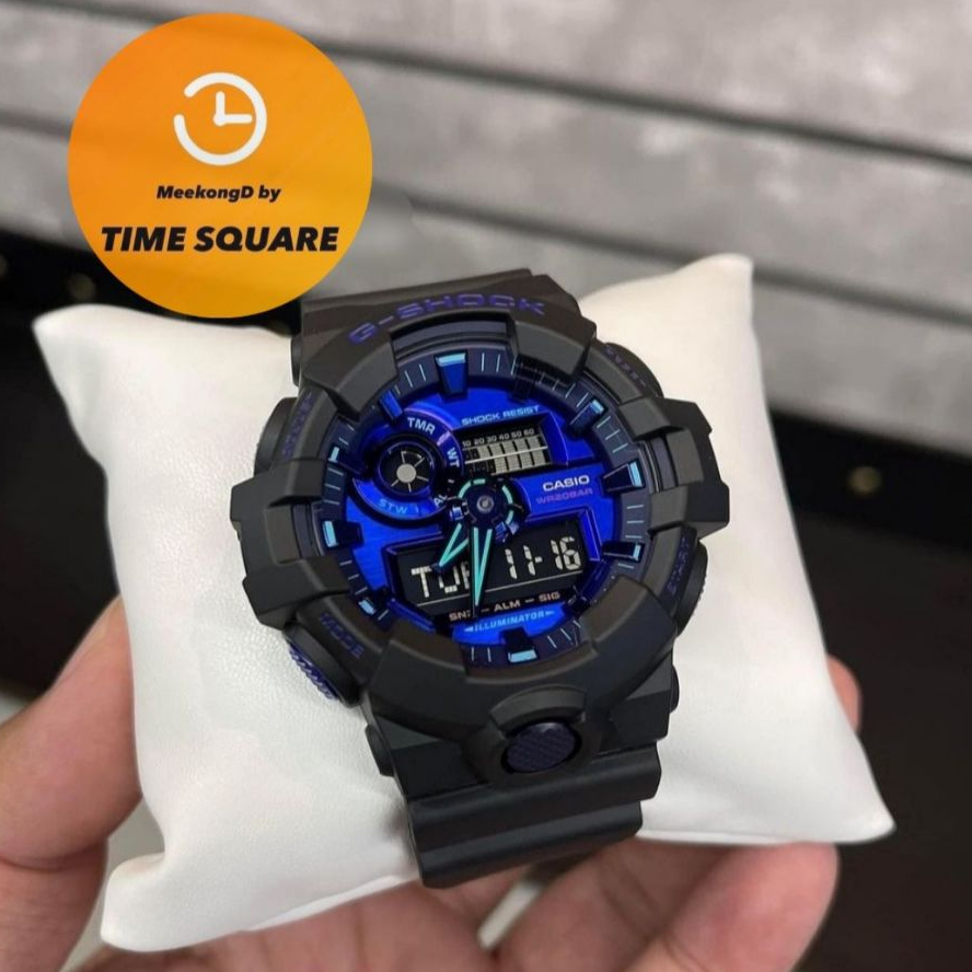 CASIO G-SHOCK GA-700VB-1A หน้าปัด53.5มม. นาฬิกาชาย สายเรซิน กันน้ำ200เมตร คาสิโอแท้ รับประกันศูนย์1ป