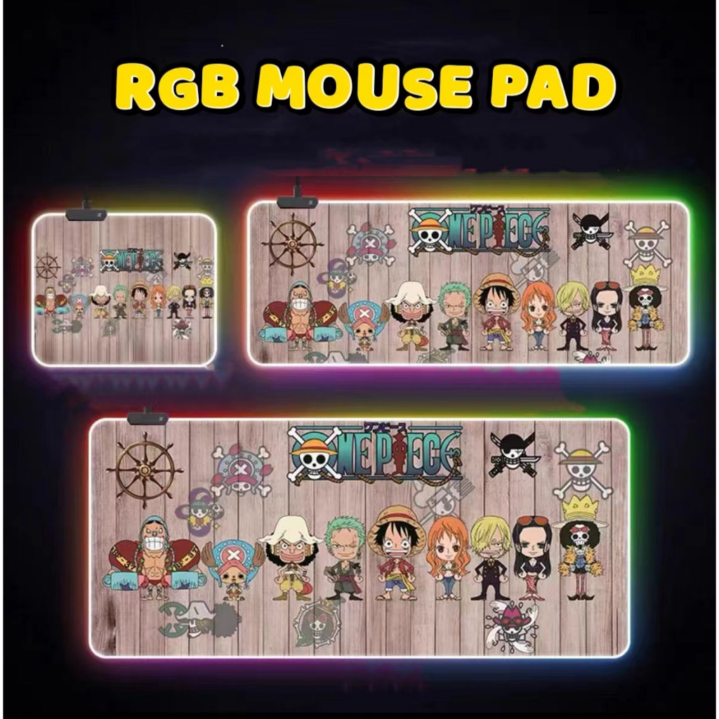 แผ่นรองเมาส์มีไฟ GMS-wt-5 Gaming Mouse Pad RGB 7colors (300×800×4)เปลี่ยนไฟได้ 14 โหมด