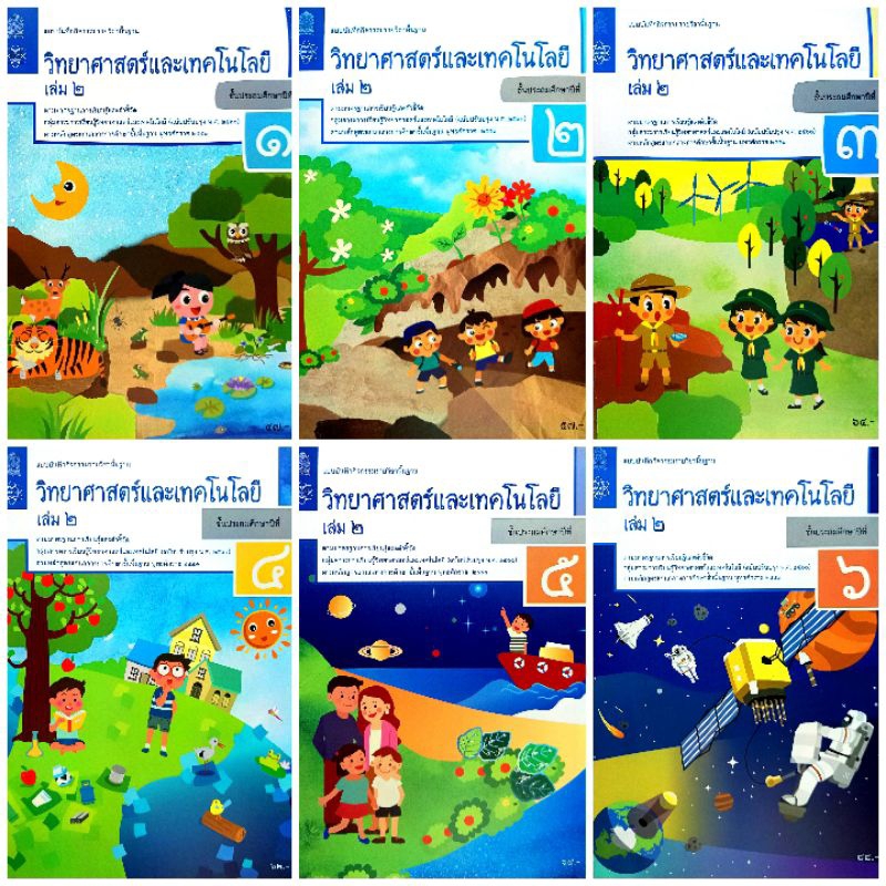 สสวท. แบบบันทึกกิจกรรมวิทยาศาสตร์และเทคโนโลยี ป.1-6 เล่ม2 /องค์การค้า/ศึกษาภัณฑ์