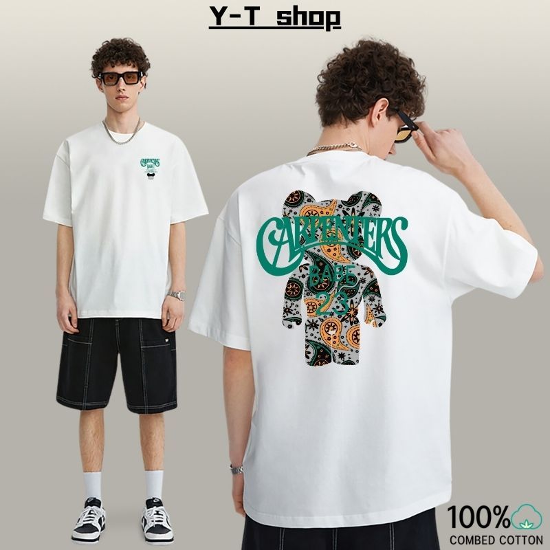 Y-T เสื้อยืดทรงเข้ารูป ผ้าฝ้าย 100% สวมใส่สบาย แขนสั้นคอกลม ลายพิมพ์ "BABE" ไม่หดตัว แฟชั่นเกาหลี