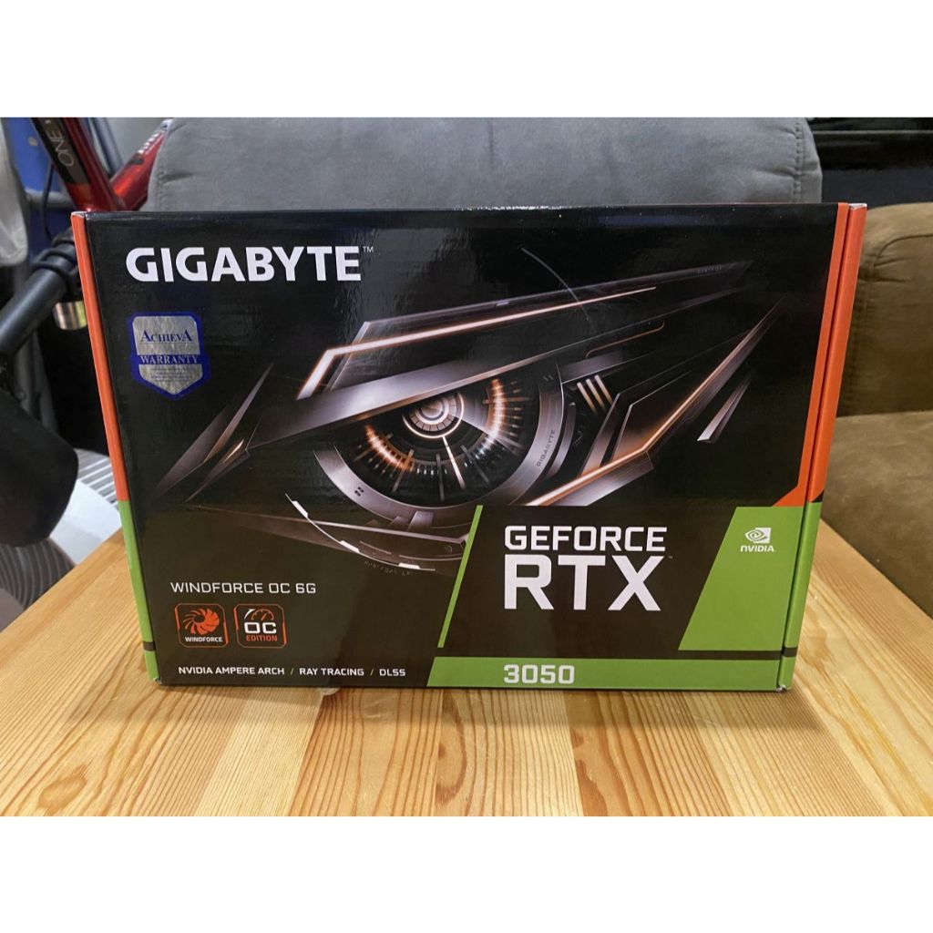 การ์ดจอ GIGABYTE WINDFORCE RTX3050 OC 6GB GDDR6 มือสอง สภาพใหม่กริ๊ป ประกันยาว