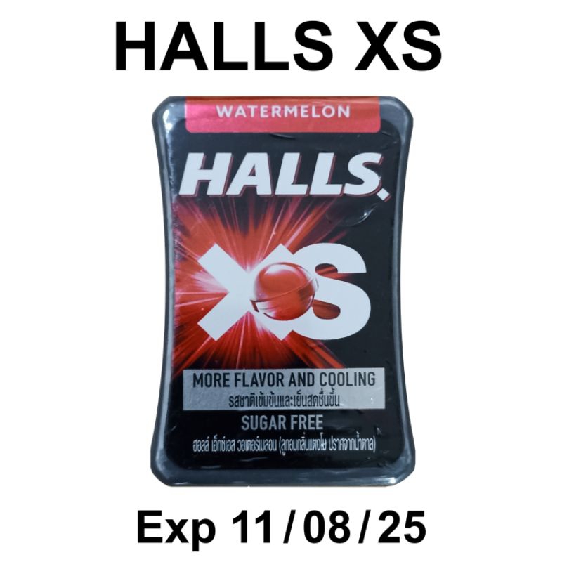 Halls XS Suger Free ลูกอม ฮอลล์ เอ็กซ์เอส ชูการ์ฟรี
