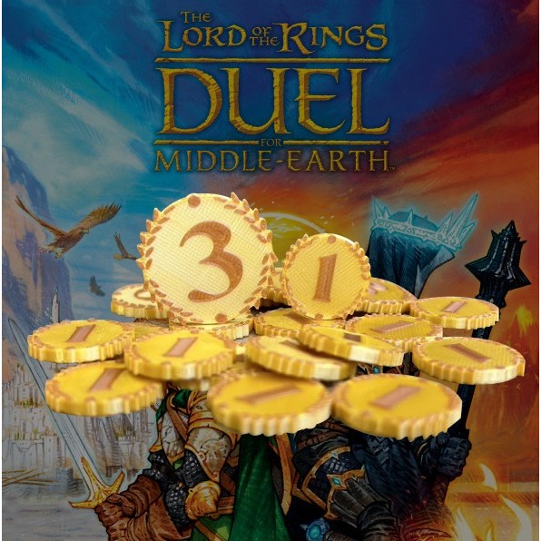 [พร้อมส่ง] 7 Wonders The Lord of the Rings - Duel for Middle-Earth - Set of Money เหรียญทอง [Accessories for Boardgame]