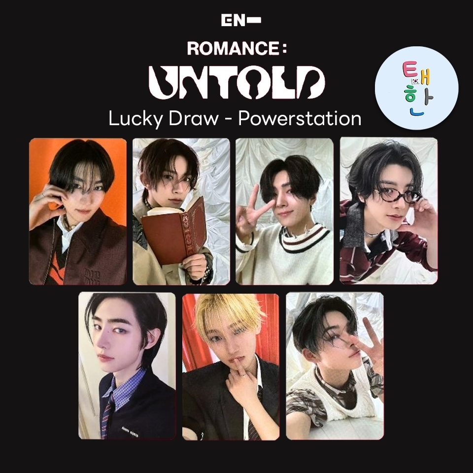 ✅พร้อมส่ง [ENHYPEN] การ์ดอีเว้นท์ ENHYPEN ROMANCE : UNTOLD (PowerStation pst PHOTOCARD)