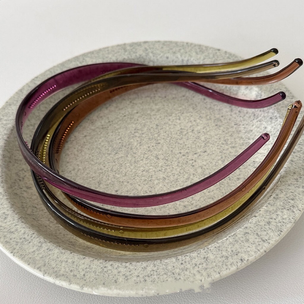 ที่คาดผมเพื่อสุขภาพ รุ่นเจลลี่ ปลายโค้ง มีฟัน ไม่บีบศีรษะ