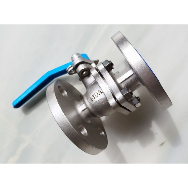 FIDA Ball valve 304SS/PTFE flange10K, PN16, #150 Size 1/2"-3" (15A-80A)