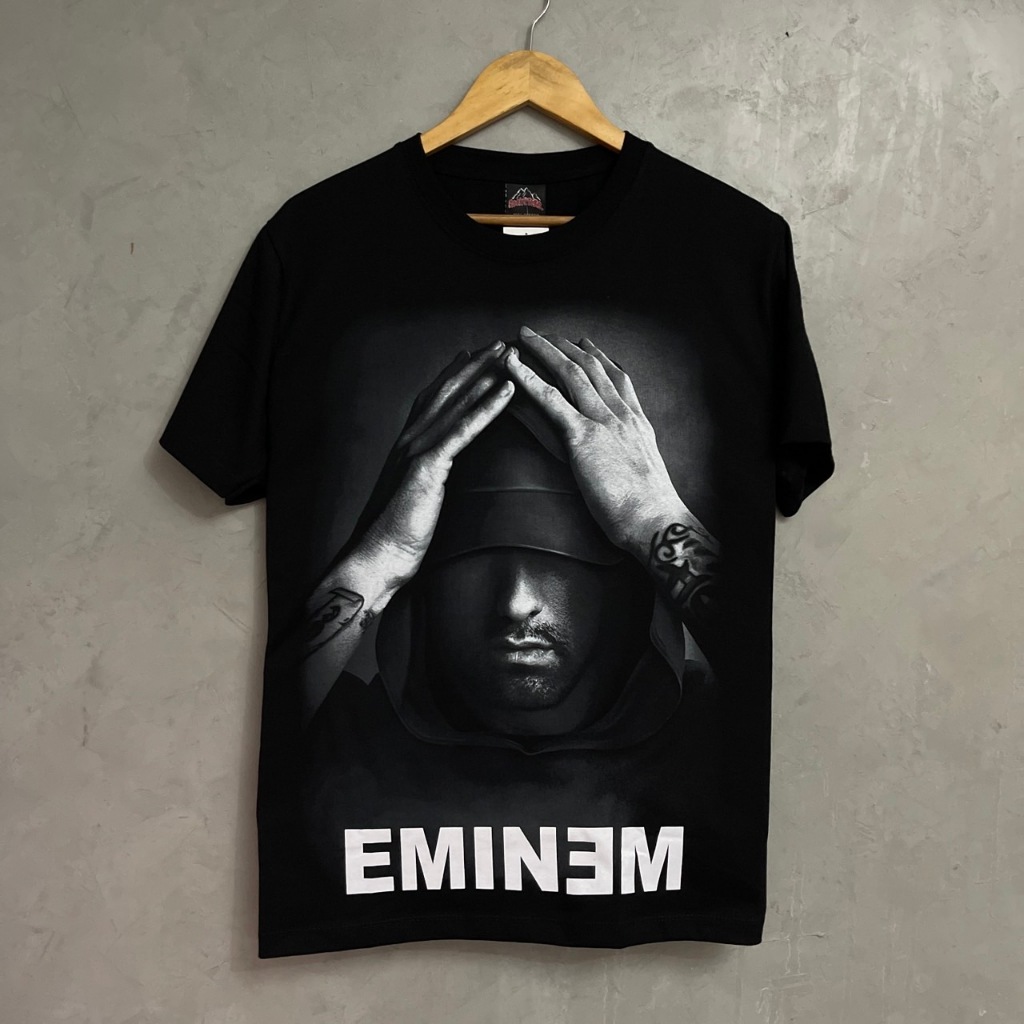 เสื้อยืดอิมิเนมกุมมือ(ป้ายRocktee เรืองแสง) ผ้าCotton100