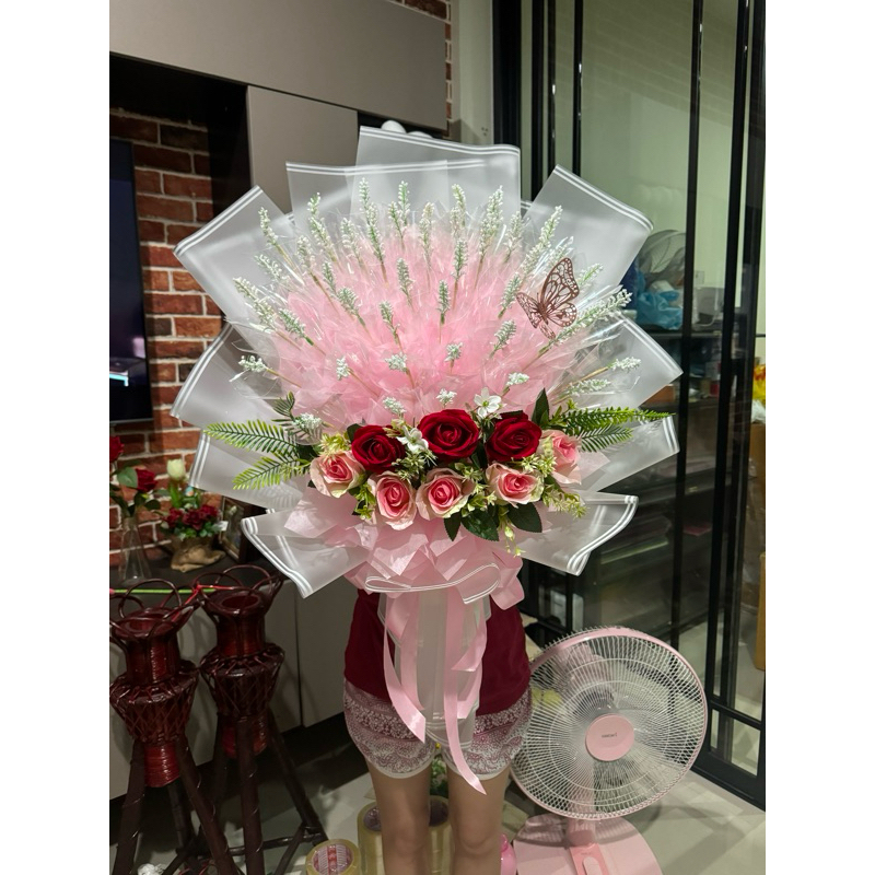ช่อธนบัตรทรงกรวย ช่อกลม ใหญ่ยักษ์ 50 ใบ สวยอลังสุด
