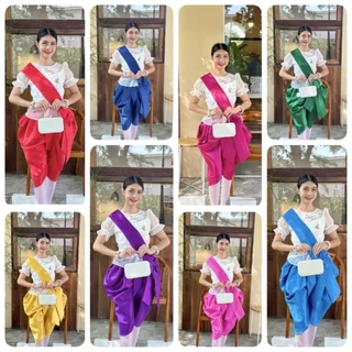 ผ้าคาดโบว์สำเร็จ สายสะพายชุดไทย (เฉพาะสายสะพาย)