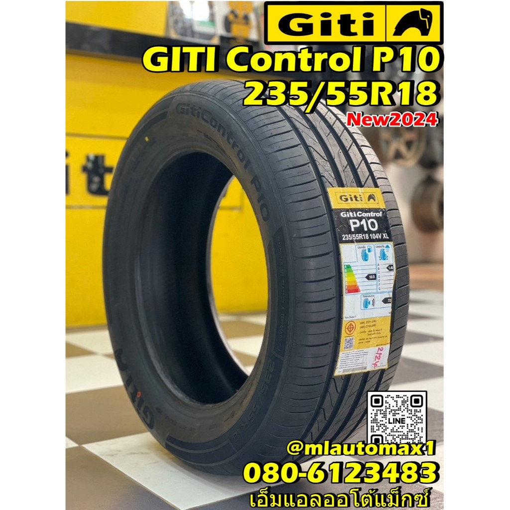 ยางใหม่ GITI Control P10 235/55R18 ยางใหม่ปี2024 ยางสมรรถนะการขับขี่สูง( จัดส่งฟรี)