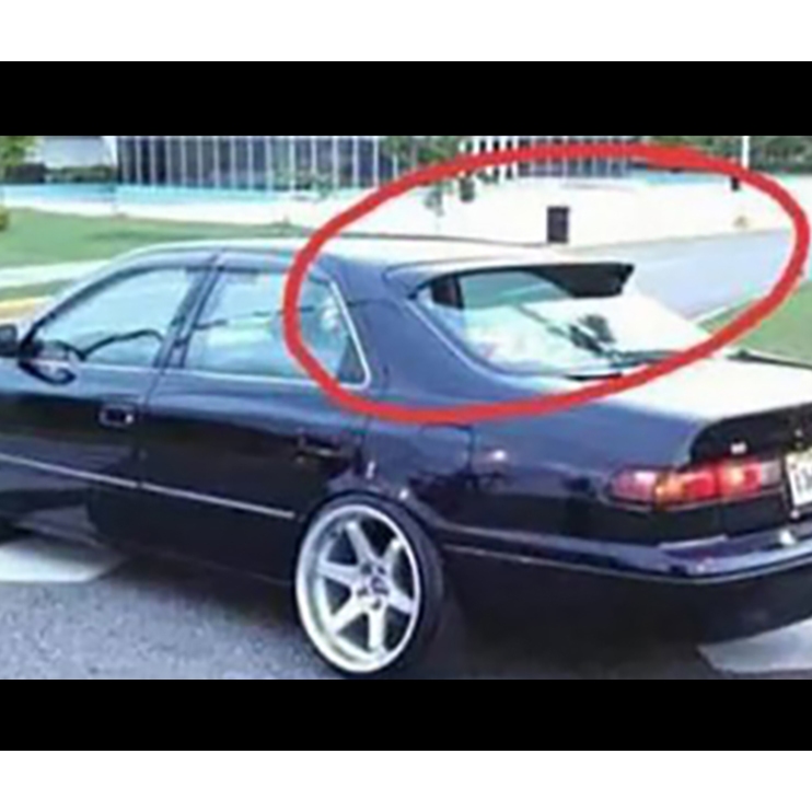 สปอยเลอร์หลัง แก็ปหลัง Spoiler Camry 1998-2001 สีดำเงา ติดด้วย 3M