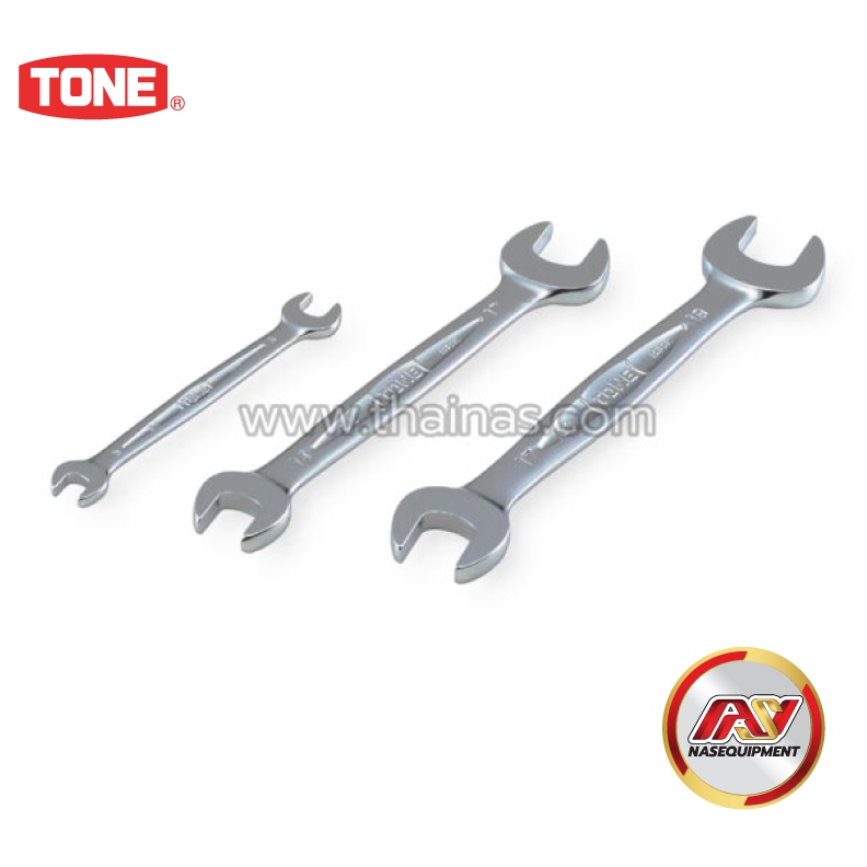 TONE ประแจปากตาย เหล็กกล้าอย่างดี มาตราฐานอุตสาหกรรมญี่ปุ่น คละไซส์ 6-30 มม. | DS-SERIES