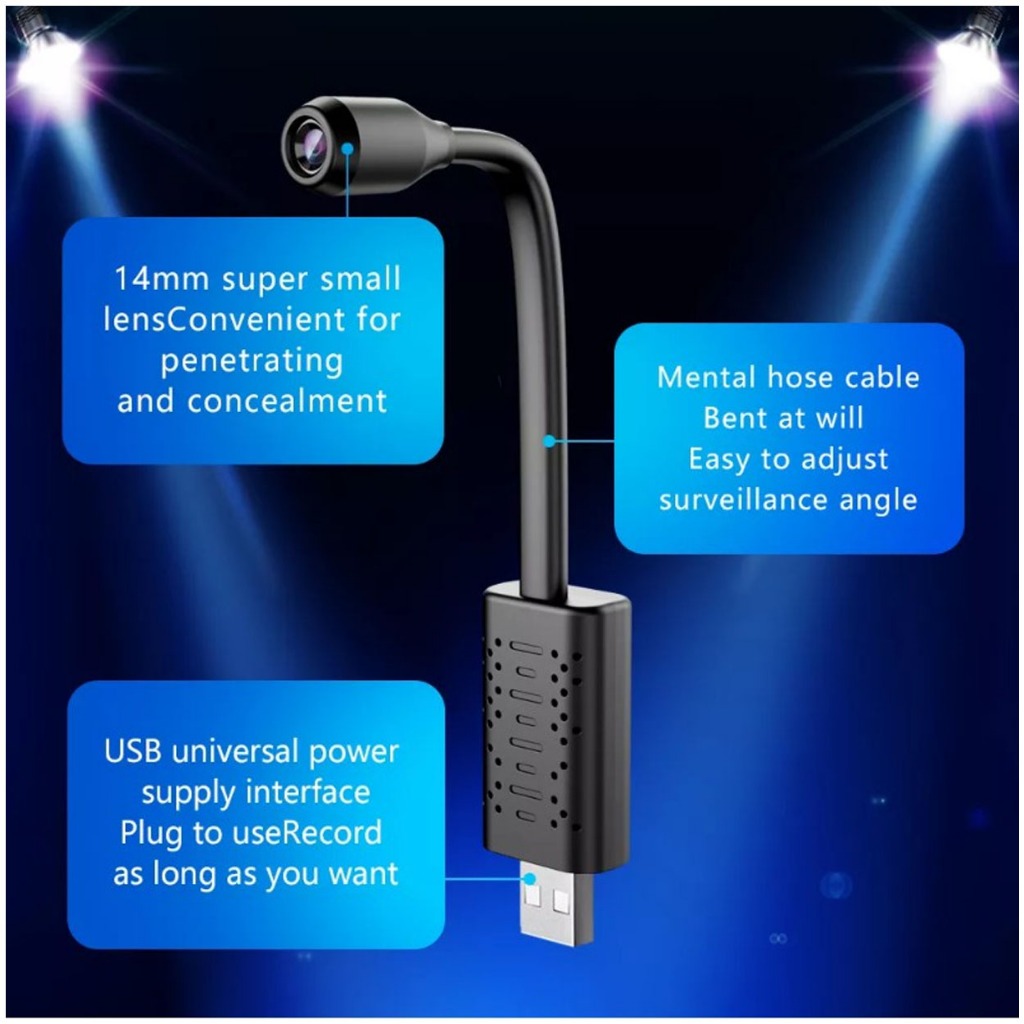 กล้องเฝ้าระวังเครือข่าย HD รองรับ WiFi 2.4G แบตเตอรี่ลิเธียม 600mAh ในตัวไมโครโฟนในตัว