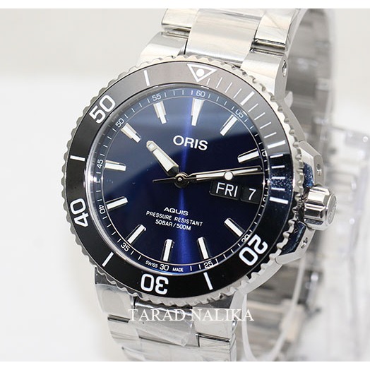 นาฬิกา Oris Aquis 500 m. ฺBig Day Date 75277334135 (ของแท้ รับประกันศูนย์)