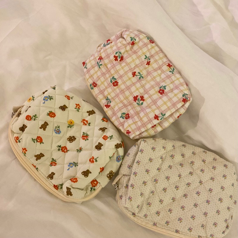 gleametoile - Floral cosmetic pouch bag🌷👝 (19x9cm)