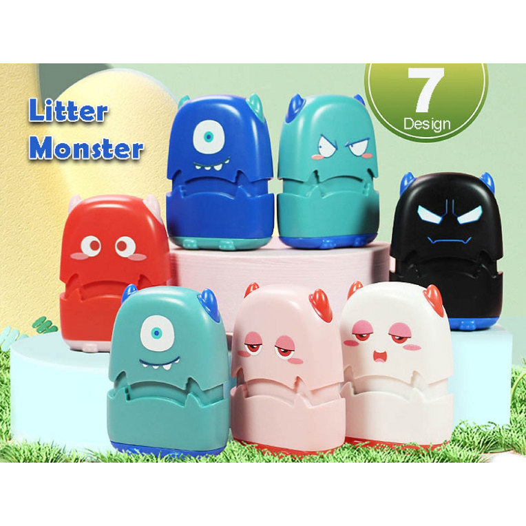 ตรายางด้าม Monster (หมึกในตัว-พร้อมข้อความ)