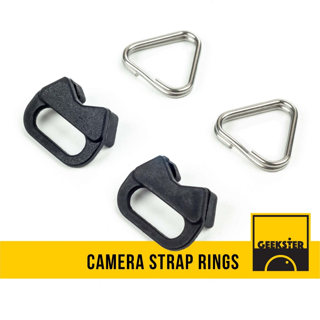 ห่วงสามเหลี่ยม คล้องหูกล้อง เกรด A ( ห่วง กล้อง ร้อยสายคล้องกล้อง 1 คู่  Camera Strap Ring )