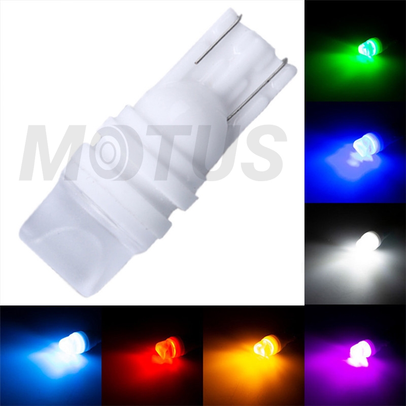 MOTUS  1ชิ้น  ไฟหรี่เซรามิค12V หัวเหลี่ยม สำหรับรถยนต์และมอเตอร์ไซต์ T10 LED