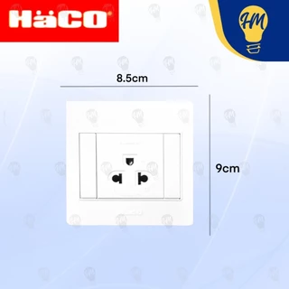 HACO เต้ารับ ปลั๊กไฟ ติดลอย 16A 1 ช่อง/ 2 ช่อง/ 3 ช่อง รู่น M Plus