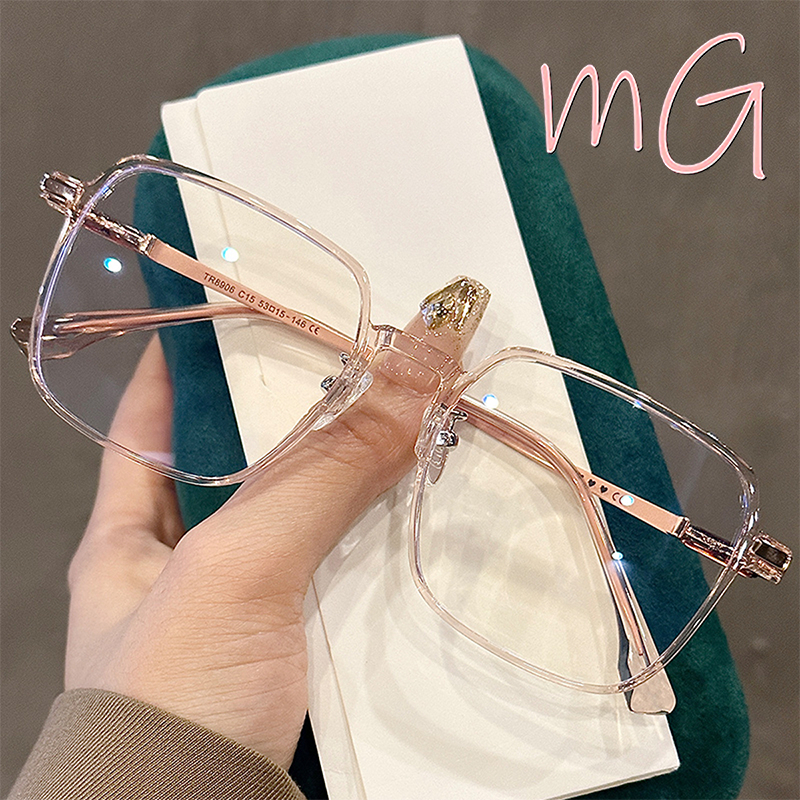 [ส่งจากกทม] My Girl แฟชั่นเกาหลี แว่นสายตาสั้น-50ถึง-400 กรองแสงสีฟ้าจากคอมมือถือ100% แว่นแฟชั่น เครื่องประดับแฟชั่น