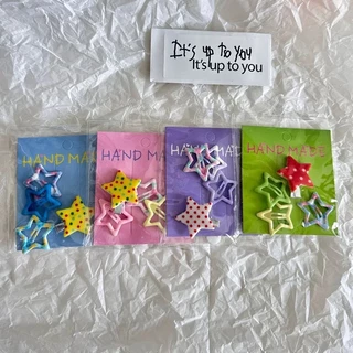 พร้อมส่ง!🇹🇭 ราคา/เซ็ต กิ๊บรูปดาว สไตล์ Y2K กิ๊บเซ็ตสุดน่ารัก หลากสี หลายโทน เกรดพรีเมียม เนื้องานเกาหลี คุณภาพดี