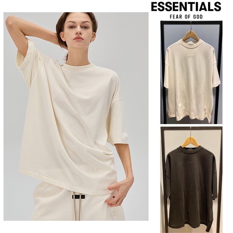 New เสื้อยืด Fear Of God Essentials(เอสเซนเชียล) แท้100% Tee เสื้อยืดแขนสั้น FW23 T-Shirt