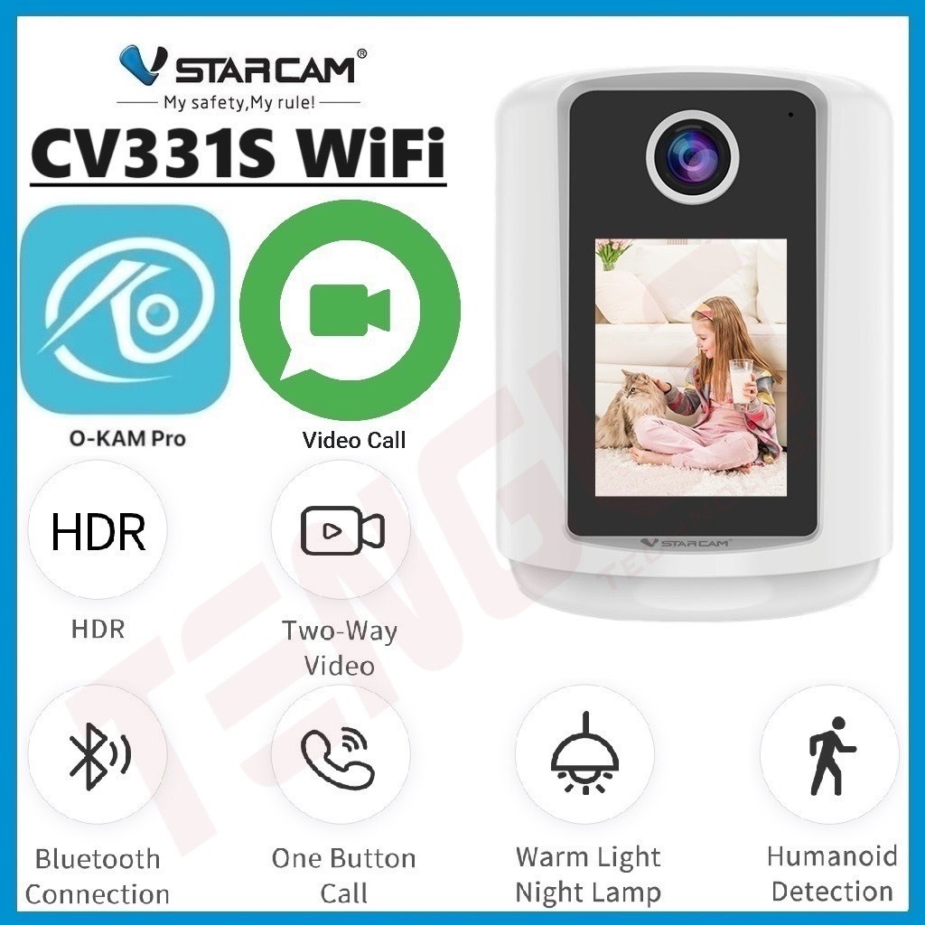 Vstarcam CV331S กล้อง WiFi FULL HD 1080p 2mp Two-Way One Click Video Call กล้องวงจรปิด โทรวีดีโอคอลไ