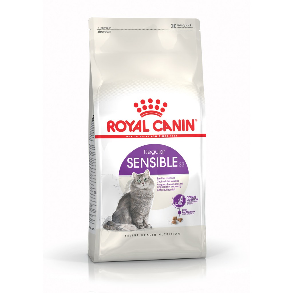 Royal Canin Sensible ขนาด 2 กิโลกรัม อาหารแมวโต มีปัญหาเรื่องการย่อยอาหาร